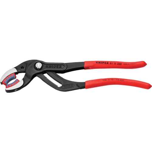 トラスコ中山 KNIPEX パイププライヤー(プラスチックジョータイプ) 250mm（ご注文単位1個）【直送品】