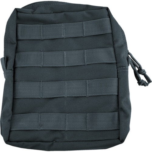 トラスコ中山 REDROCK ラージ MOLLE ユーティリティーポーチ ブラック（ご注文単位1個）【直送品】