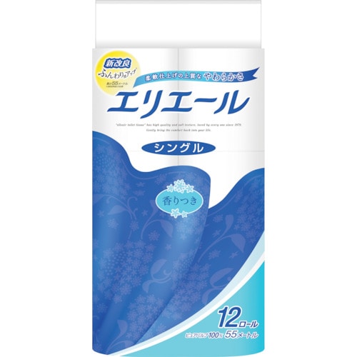 トラスコ中山 エリエール Eトイレットティシュー1P12R18（ご注文単位1ケース）【直送品】