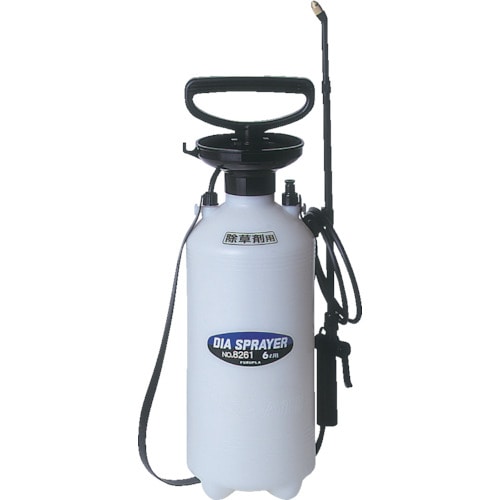 トラスコ中山 フルプラ ダイヤスプレープレッシャー式噴霧器 除草剤用6L（ご注文単位1個）【直送品】