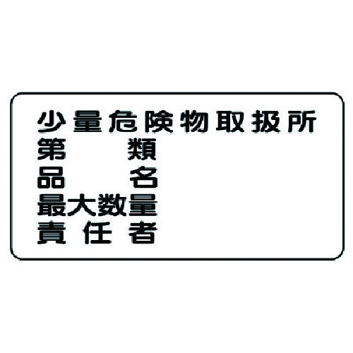 トラスコ中山 ユニット 危険物標識(横型)第類 品名 最大・エコユニボード・300X600　743-2241（ご注文単位1枚）【直送品】