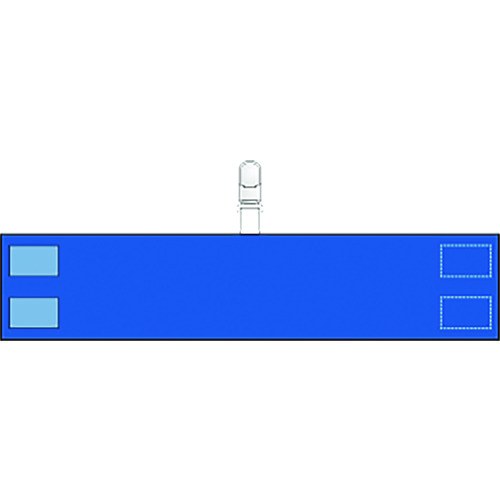 トラスコ中山 ユニット 腕章 クリップタイプ(青)（ご注文単位1枚）【直送品】