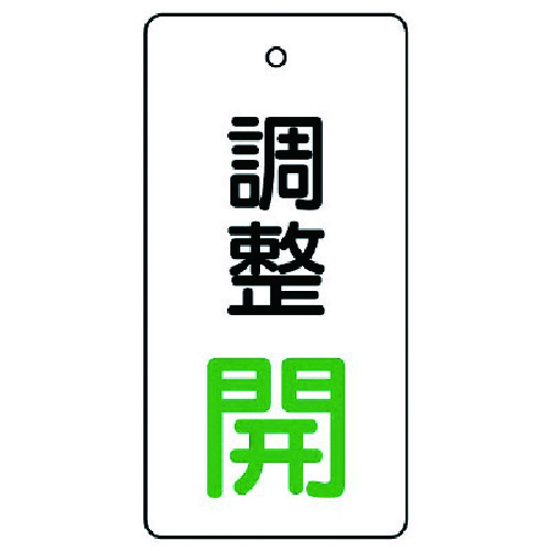 トラスコ中山 ユニット バルブ開閉表示板 調整 開：緑文字　744-2980（ご注文単位1組）【直送品】