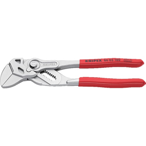 トラスコ中山 KNIPEX プライヤーレンチ すべり止めなし 180mm（ご注文単位1個）【直送品】