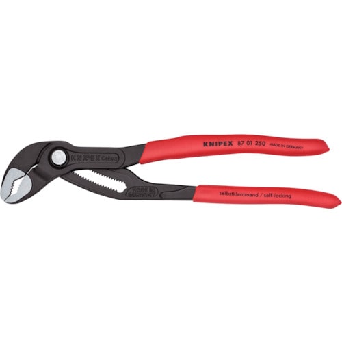 トラスコ中山 KNIPEX ウォーターポンププライヤー コブラ ソフトプラスチックハンドル 250mm　446-9330（ご注文単位1個）【直送品】