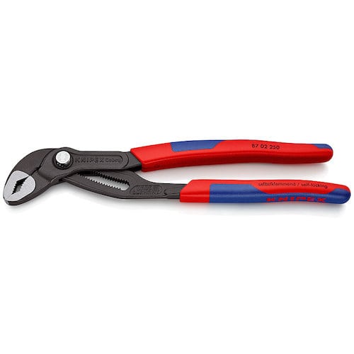 トラスコ中山 KNIPEX ウォーターポンププライヤー コブラ コンフォートハンドル 250mm　471-5977（ご注文単位1個）【直送品】