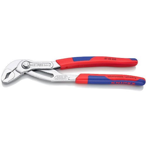 トラスコ中山 KNIPEX ウォーターポンププライヤー コブラ コンフォートハンドル 250mm　471-6035（ご注文単位1個）【直送品】