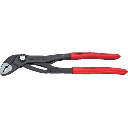 トラスコ中山 KNIPEX ウォーターポンププライヤー コブラオートマチック 250mm（ご注文単位1個）【直送品】