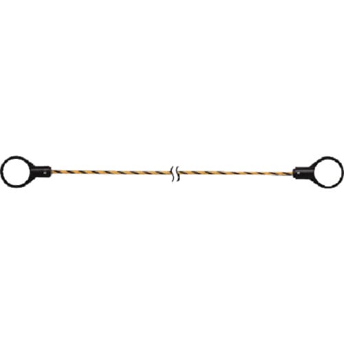 トラスコ中山 ユニット コーンロープ 黄黒 12Ф×2000mm（ご注文単位1本）【直送品】