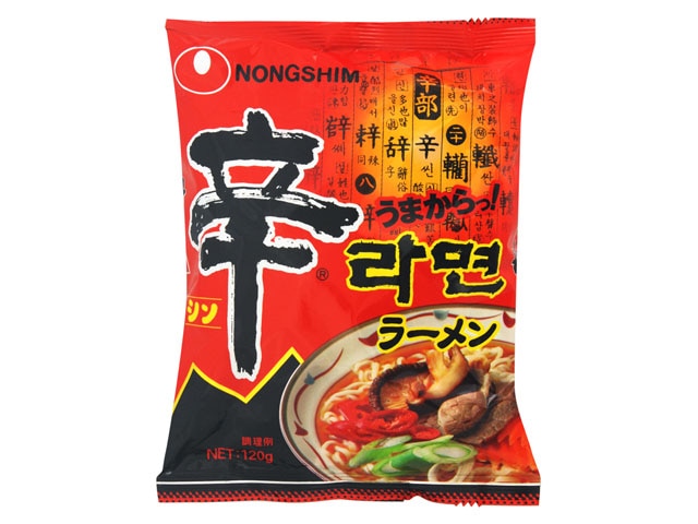 農心ジャパン辛ラーメン袋120g※軽（ご注文単位30個）【直送品】