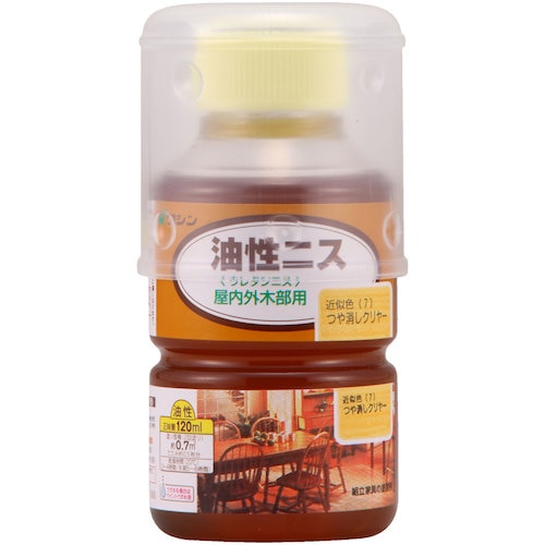 トラスコ中山 和信ペイント 油性ニス つや消しクリヤー  120ml 531-6632  (ご注文単位1本) 【直送品】