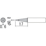 トラスコ中山 白光 こて先 0.8D型　255-4763（ご注文単位1本）【直送品】