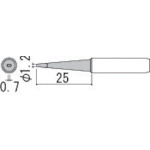 トラスコ中山 白光 こて先 1.2LD型（ご注文単位1本）【直送品】