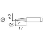 トラスコ中山 白光 こて先 2BCZ型（ご注文単位1本）【直送品】