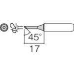 トラスコ中山 白光 こて先 2C型 面のみ　255-4861（ご注文単位1本）【直送品】