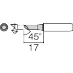 トラスコ中山 白光 こて先 4C型 面のみ　255-4895（ご注文単位1本）【直送品】