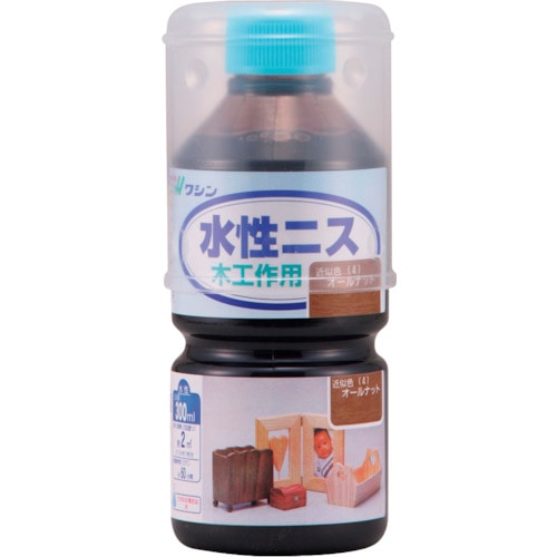 トラスコ中山 和信ペイント 水性ニス オールナット  300ml（ご注文単位1本）【直送品】