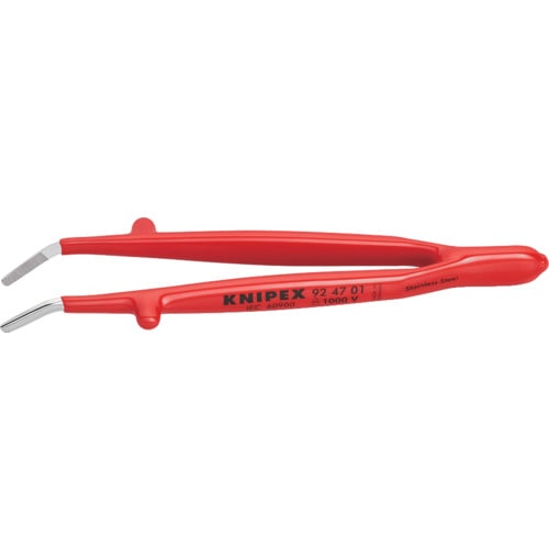 トラスコ中山 KNIPEX 絶縁汎用ピンセット 130mm（ご注文単位1本）【直送品】