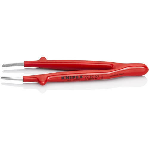 トラスコ中山 KNIPEX 9267-63 絶縁精密ピンセット 145mm（ご注文単位1本）【直送品】