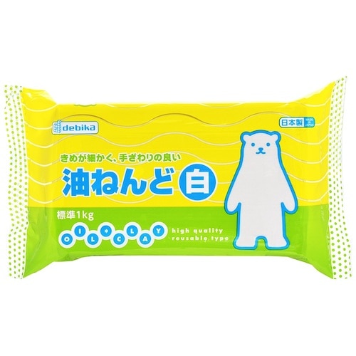 トラスコ中山 デビカ 油ねんど（白）1kg 487-0788  (ご注文単位1個) 【直送品】