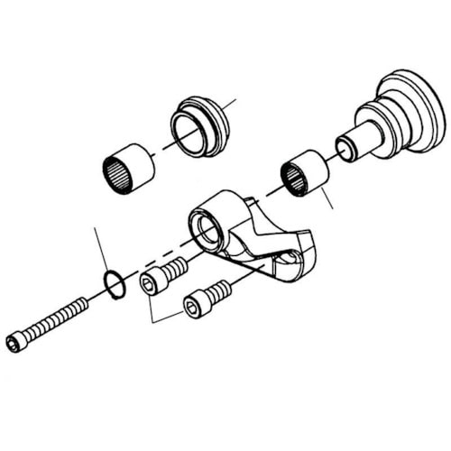 トラスコ中山 RIDGID ロールグルーバー用パーツ スクリュー 1/2-13×1 F/915（ご注文単位1パック）【直送品】