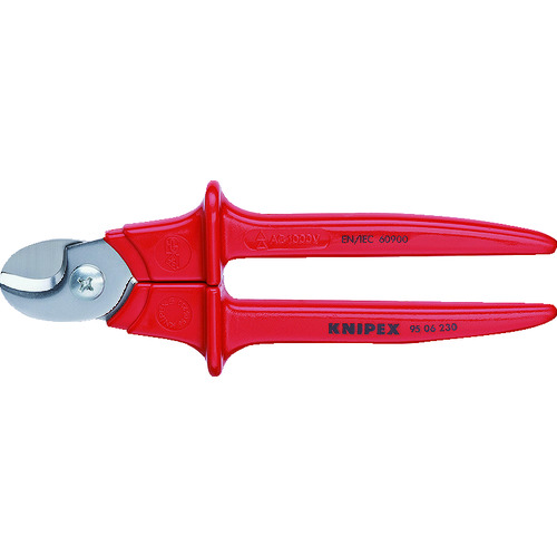 トラスコ中山 KNIPEX 9506-230 絶縁ケーブルカッター 1000V（ご注文単位1個）【直送品】