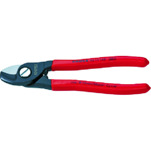 トラスコ中山 KNIPEX ケーブルカッター 全長165mm（ご注文単位1個）【直送品】