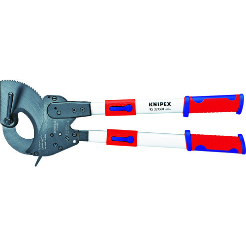 トラスコ中山 KNIPEX 9532-060 ラチェット式ケーブルカッター ハンドル伸縮幅600-810mm（ご注文単位1個）【直送品】