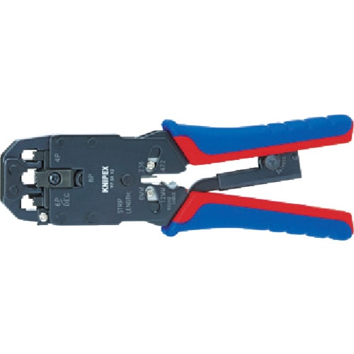 トラスコ中山 KNIPEX プラグ用圧着ペンチ 200mm（ご注文単位1個）【直送品】