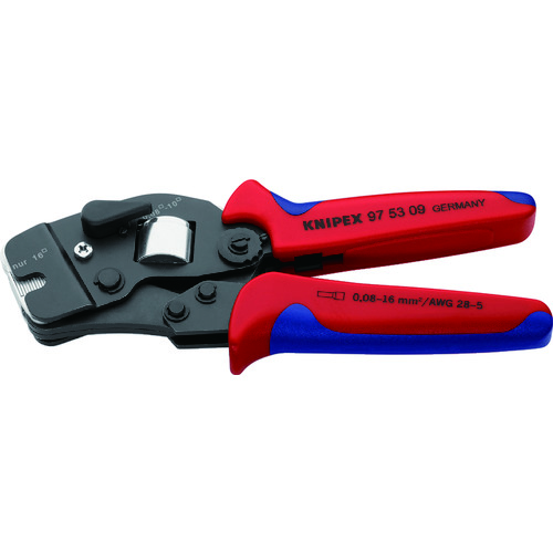 トラスコ中山 KNIPEX 9753-09 ワイヤーエンドスリーブ圧着ペンチ（ご注文単位1個）【直送品】