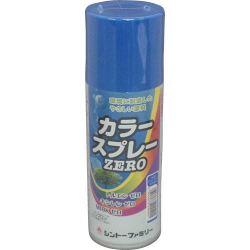 トラスコ中山 シントー カラースプレーゼロ マリンブルー(E72-40T)（ご注文単位1本）【直送品】