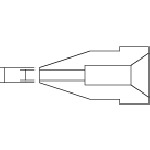 トラスコ中山 白光 はんだ除去器用交換パーツ ノズル 内径0.8mm 適合機種474/475/701/808（ご注文単位1本）【直送品】