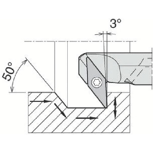 トラスコ中山 京セラ 引き加工用エクセレントバー A－SVZC（B）－AE 646-5030  (ご注文単位1個) 【直送品】