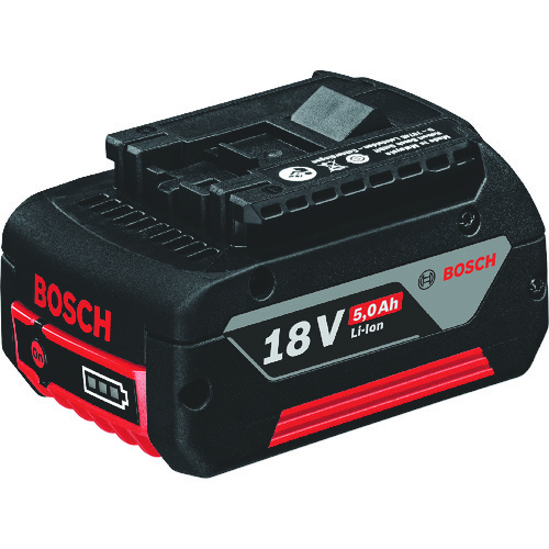 トラスコ中山 ボッシュ バッテリー スライド式 18V5.0Ahリチウムイオン（ご注文単位1個）【直送品】