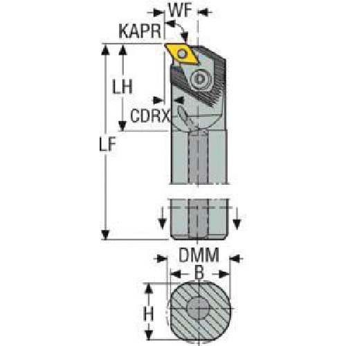 トラスコ中山 セコ 旋削 ISO標準ホルダー A・PDUNR・ 434-4343  (ご注文単位1個) 【直送品】