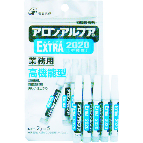 トラスコ中山 アロン アロンアルファ EXTRA2020 2g(5本入)（ご注文単位1袋）【直送品】