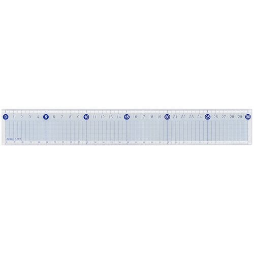 トラスコ中山 レイメイ すべらないカッティング定規（30cm）目盛り付 520-4309  (ご注文単位1本) 【直送品】