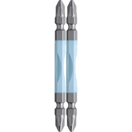 トラスコ中山 アネックス ドライバービット(トーションタイプ) 刃先＋2×全長85mm (カラー2本入)（ご注文単位1パック）【直送品】