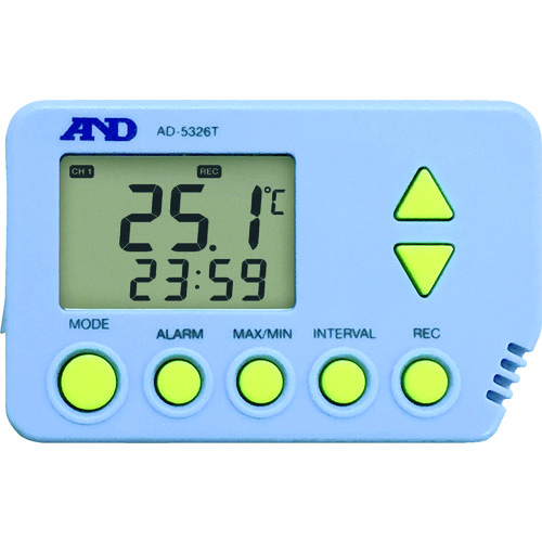 トラスコ中山 A＆D デジタル温度データロガー AD-5326T（ご注文単位1台）【直送品】