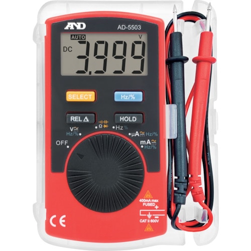 トラスコ中山 A＆D デジタルマルチメーター AD-5503（ご注文単位1台）【直送品】