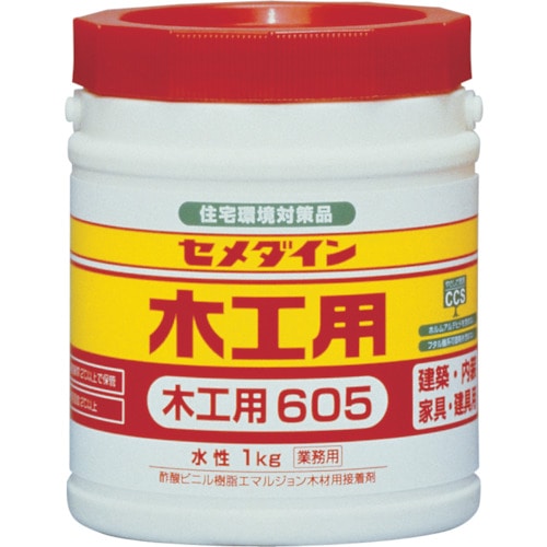 トラスコ中山 セメダイン 木工用605 1kg AE-194（ご注文単位1個）【直送品】