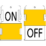 トラスコ中山 IM スライド表示タグ ON OFF (ON - 黒文字 / OFF - 黒文字)（ご注文単位1枚）【直送品】