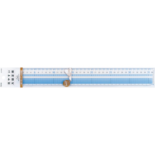 トラスコ中山 レイメイ 見やすい方眼定規（36cm） 522-5317  (ご注文単位1本) 【直送品】