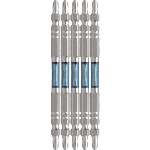 トラスコ中山 アネックス ドライバービット(トーションタイプ) ハイパー龍靭ビット スリムタイプ 両頭刃先＋2×全長110mm (5本入)（ご注文単位1パック）【直送品】