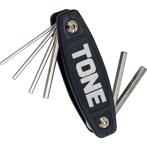 トラスコ中山 TONE 六角棒レンチ(ナイフ式) ナイフレンチ セット内容2.5、3、4、5、6、8mm（ご注文単位1組）【直送品】