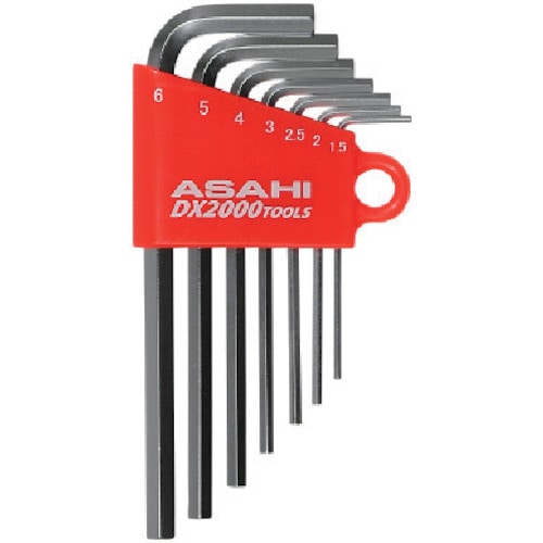 トラスコ中山 ASH メッキ六角棒レンチセット7本組（ご注文単位1セット）【直送品】