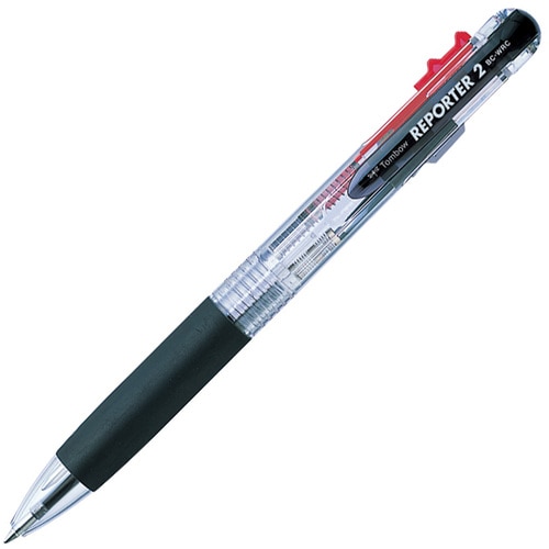 トラスコ中山 Tombow 2色ボールペン リポーター2 透明 215-8162  (ご注文単位1本) 【直送品】