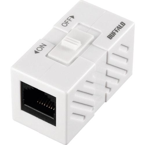 トラスコ中山 バッファロー RJ45スイッチ付き中継コネクター 428-2636  (ご注文単位1個) 【直送品】