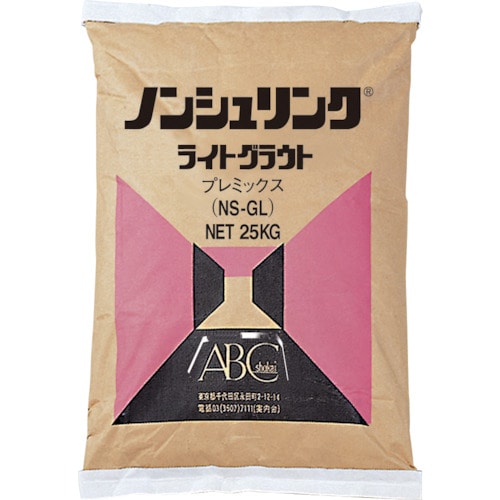 トラスコ中山 ABC ノンシュリンク ライトグラウト 25kg (1袋入)（ご注文単位1袋）【直送品】