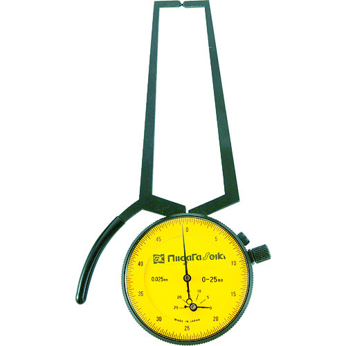 トラスコ中山 SK ダイヤルキャリパゲージ 測定範囲0～25mm 最小表示0.025mm（ご注文単位1個）【直送品】
